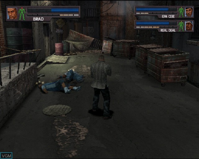 In-game screen of the game Urban Reign on Sony Playstation 2