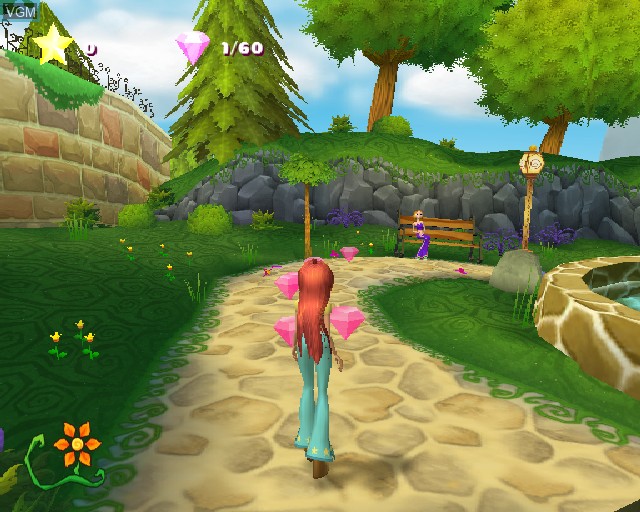 In-game screen of the game Winx Club on Sony Playstation 2
