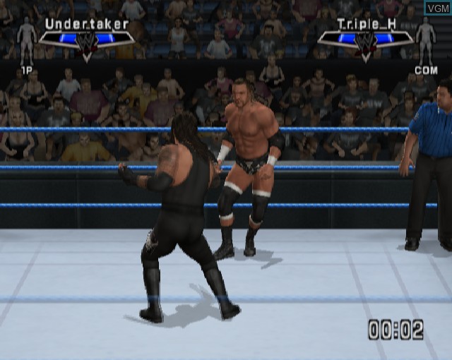 In-game screen of the game WWE SmackDown vs. Raw 2007 on Sony Playstation 2