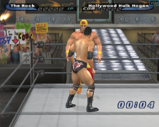 In-game screen of the game WWE SmackDown! Shut Your Mouth on Sony Playstation 2