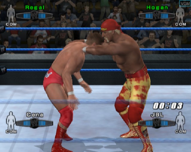In-game screen of the game WWE SmackDown! vs. Raw 2006 on Sony Playstation 2
