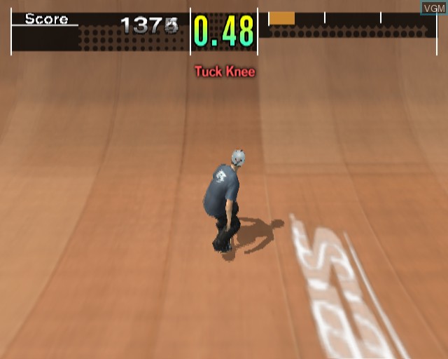 In-game screen of the game ESPN X Games Skateboarding on Sony Playstation 2