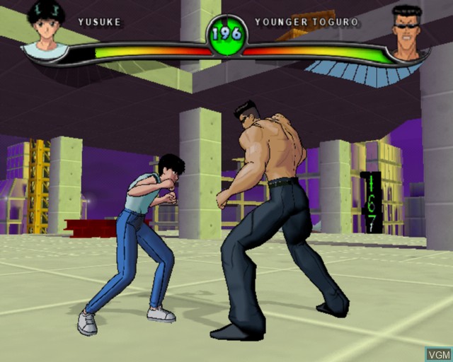 In-game screen of the game Yu Yu Hakusho - Dark Tournament on Sony Playstation 2