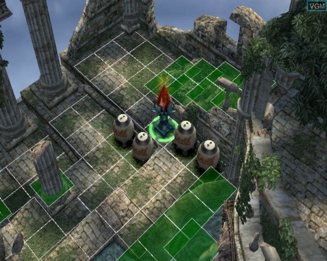 In-game screen of the game Yu-Gi-Oh! Capsule Monster Coliseum on Sony Playstation 2