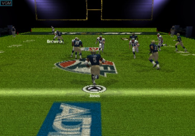 In-game screen of the game Arena Football on Sony Playstation 2
