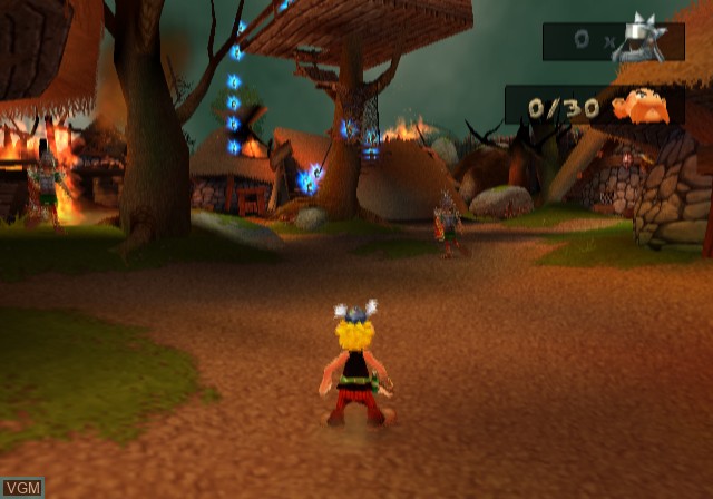 In-game screen of the game Asterix & Obelix - Kick Buttix on Sony Playstation 2