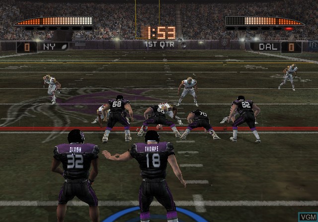 In-game screen of the game Blitz - The League on Sony Playstation 2