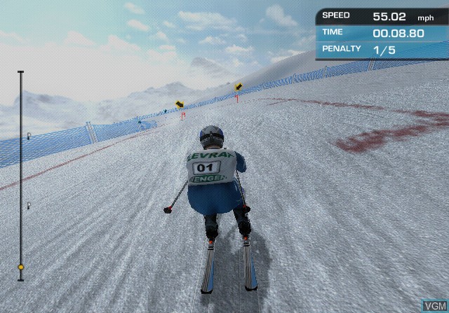 In-game screen of the game Bode Miller Alpine Skiing on Sony Playstation 2