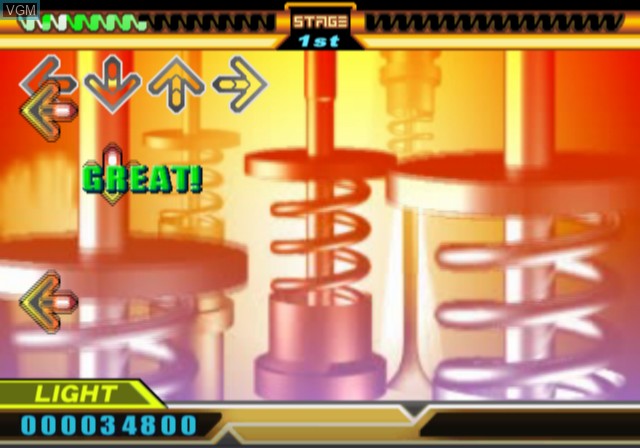In-game screen of the game DDRMAX2 - Dance Dance Revolution on Sony Playstation 2