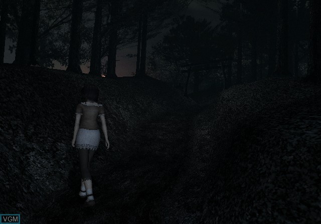 In-game screen of the game Fatal Frame II - Crimson Butterfly on Sony Playstation 2