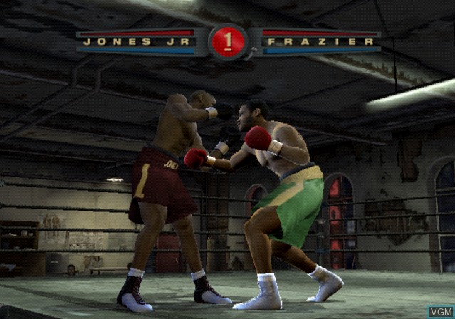 In-game screen of the game Fight Night 2004 on Sony Playstation 2