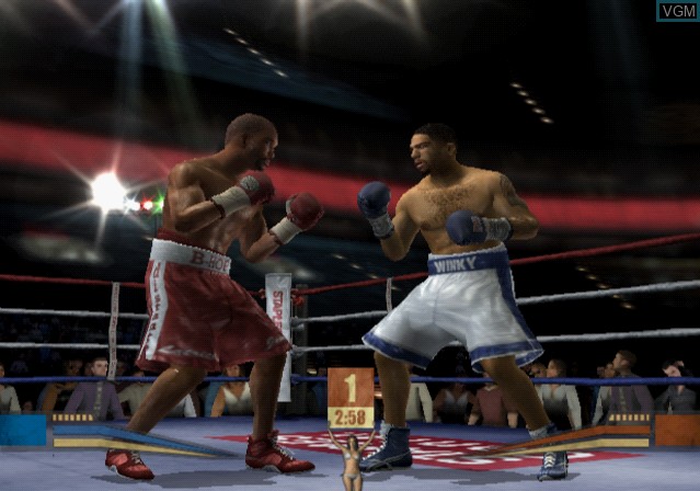 In-game screen of the game Fight Night Round 2 on Sony Playstation 2