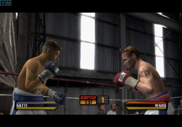 In-game screen of the game Fight Night Round 3 on Sony Playstation 2