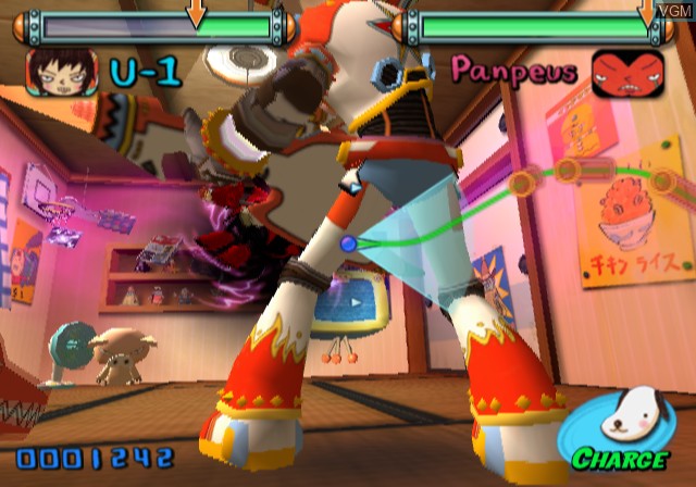 In-game screen of the game Gitaroo Man on Sony Playstation 2