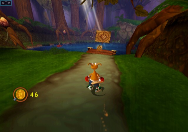 In-game screen of the game Kao the Kangaroo Round 2 on Sony Playstation 2