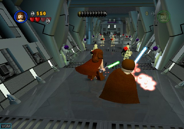 In-game screen of the game LEGO Star Wars on Sony Playstation 2