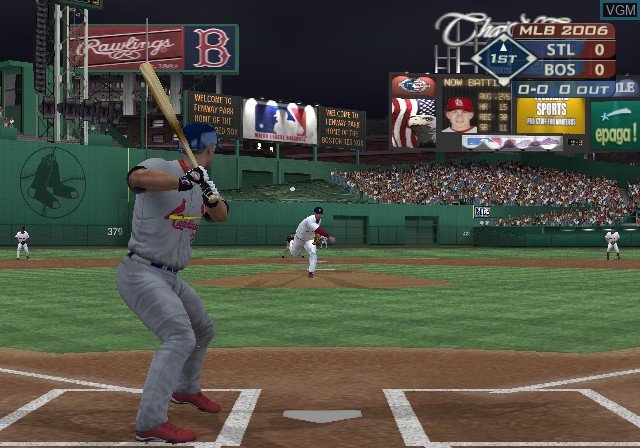 In-game screen of the game MLB 2006 on Sony Playstation 2