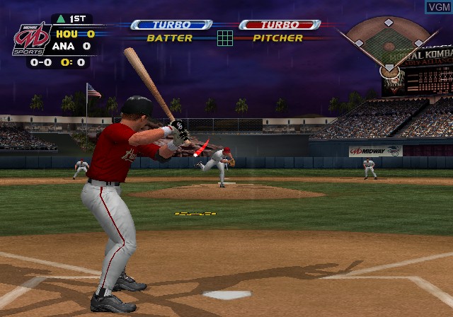 In-game screen of the game MLB SlugFest 20-03 on Sony Playstation 2