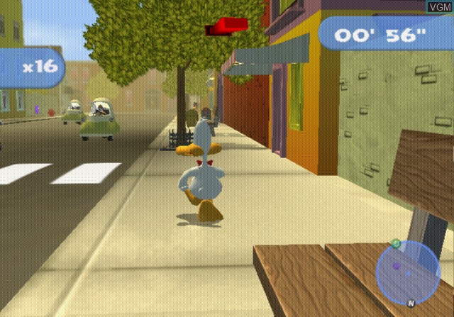 In-game screen of the game Sitting Ducks on Sony Playstation 2
