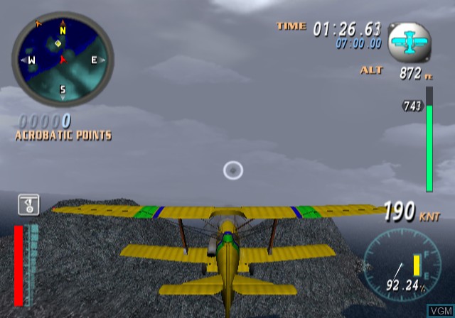 In-game screen of the game Sky Odyssey on Sony Playstation 2