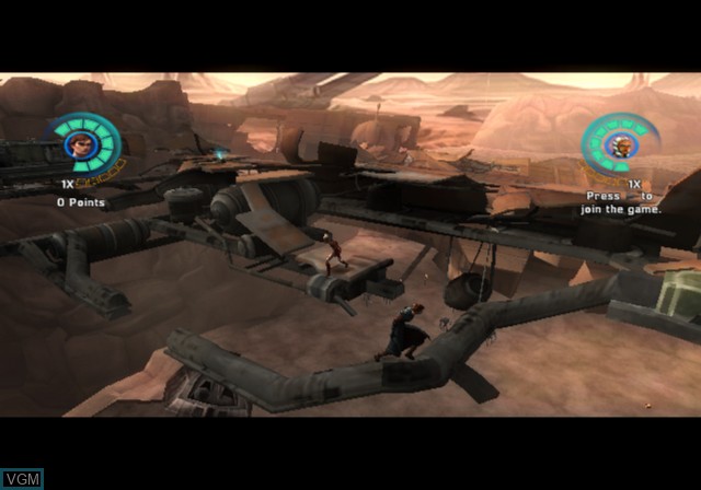 In-game screen of the game Star Wars The Clone Wars - Republic Heroes on Sony Playstation 2
