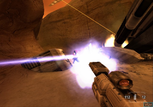 In-game screen of the game TimeSplitters - Future Perfect on Sony Playstation 2