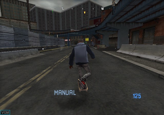In-game screen of the game Tony Hawk's Proving Ground on Sony Playstation 2