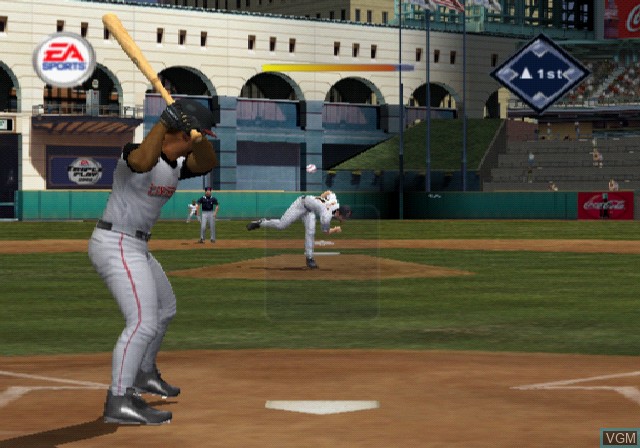 In-game screen of the game Triple Play 2002 on Sony Playstation 2