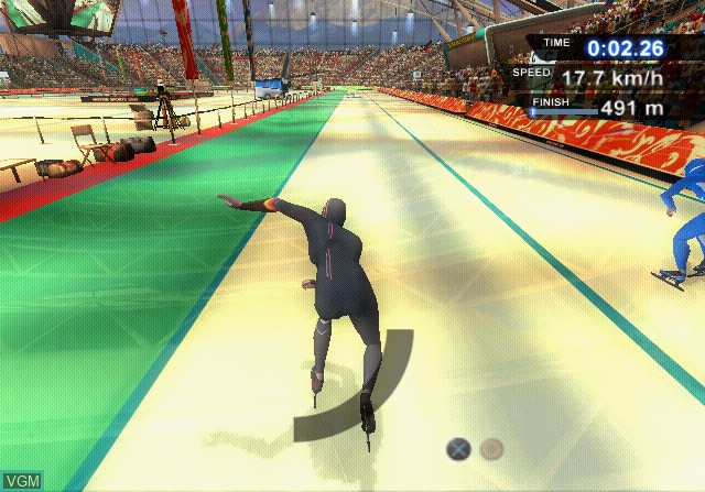 In-game screen of the game Winter Sports 2008 - The Ultimate Challenge on Sony Playstation 2