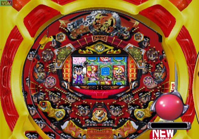 In-game screen of the game Sanyo Pachinko Paradise 7 on Sony Playstation 2
