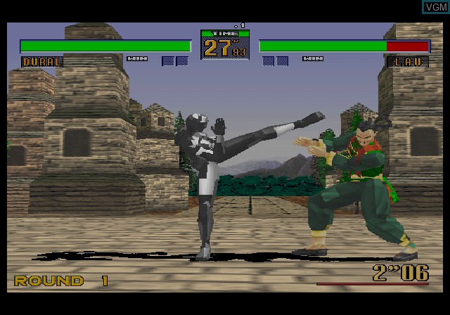 In-game screen of the game Sega Ages 2500 Series Vol. 16 - Virtua Fighter 2 on Sony Playstation 2