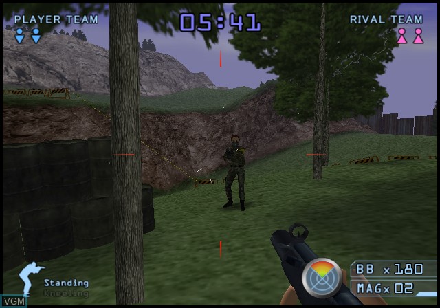 In-game screen of the game Simple 2000 Series Vol. 56 - The Survival Game on Sony Playstation 2