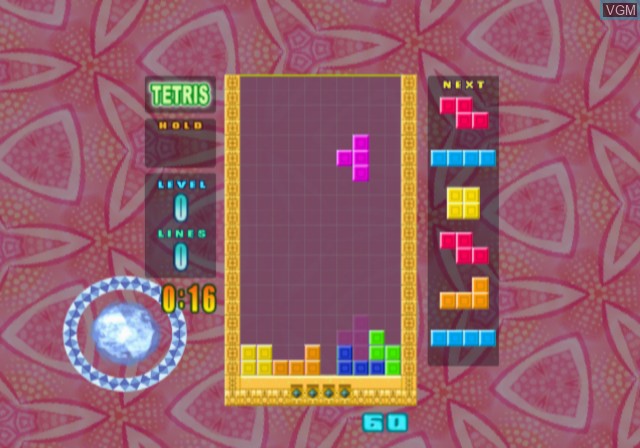 In-game screen of the game Tetris - Kiwame Michi on Sony Playstation 2