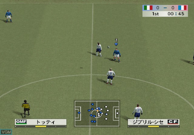 In-game screen of the game World Soccer Winning Eleven 8 - Liveware Evolution on Sony Playstation 2