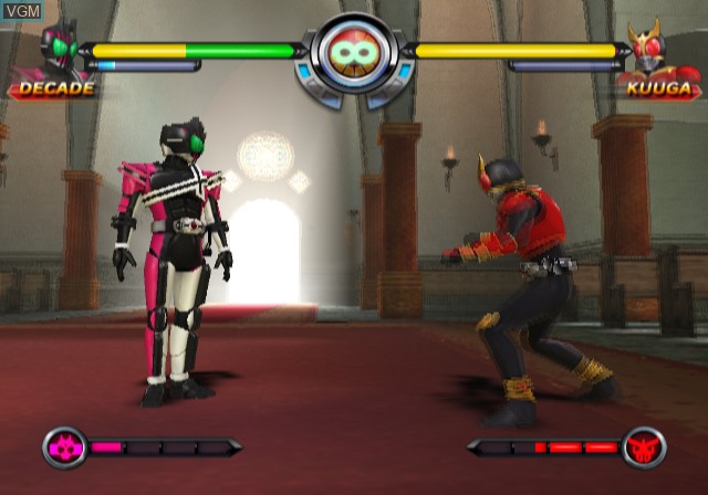 In-game screen of the game Kamen Rider - Climax Heroes on Sony Playstation 2