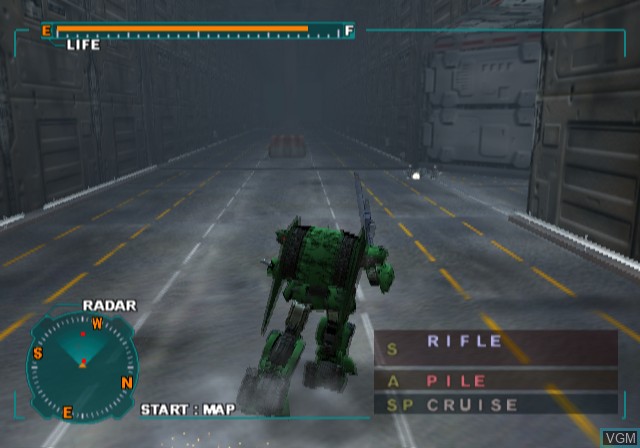 In-game screen of the game Kikou Busou G-Breaker - Legend of Cloudia on Sony Playstation 2