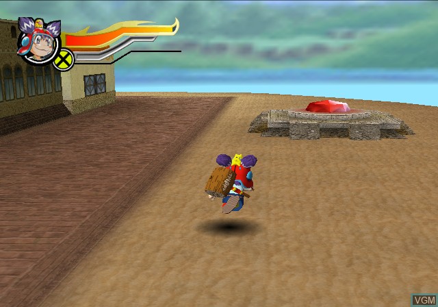 In-game screen of the game Korokke! Ban-Ou no Kiki o Sukue on Sony Playstation 2