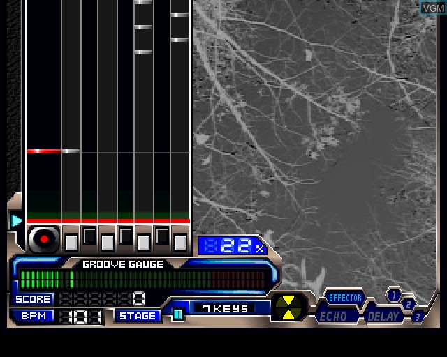 In-game screen of the game BeatMania IIDX 3rd Style on Sony Playstation 2