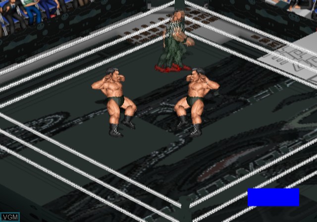 In-game screen of the game Fire ProWrestling Z on Sony Playstation 2