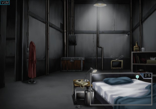 In-game screen of the game Fukakutei Sekai no Tantei Shinshi - Akugyou Futaasa no Jiken File on Sony Playstation 2
