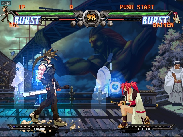 In-game screen of the game Guilty Gear XX #Reload on Sony Playstation 2