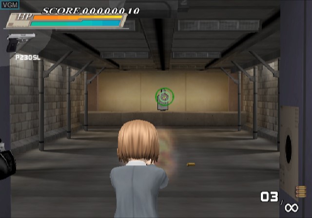 In-game screen of the game Gunslinger Girl Volume III on Sony Playstation 2
