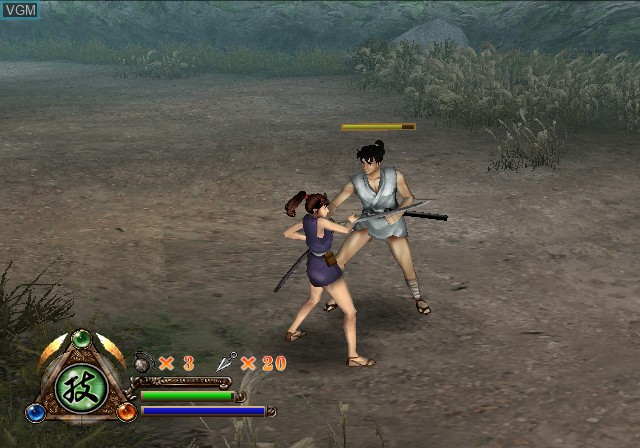 In-game screen of the game Azumi on Sony Playstation 2