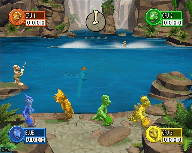 In-game screen of the game Buzz! Junior - Dino Den on Sony Playstation 2