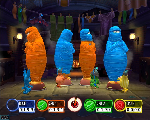 In-game screen of the game Buzz! Junior - Monster Rumble on Sony Playstation 2