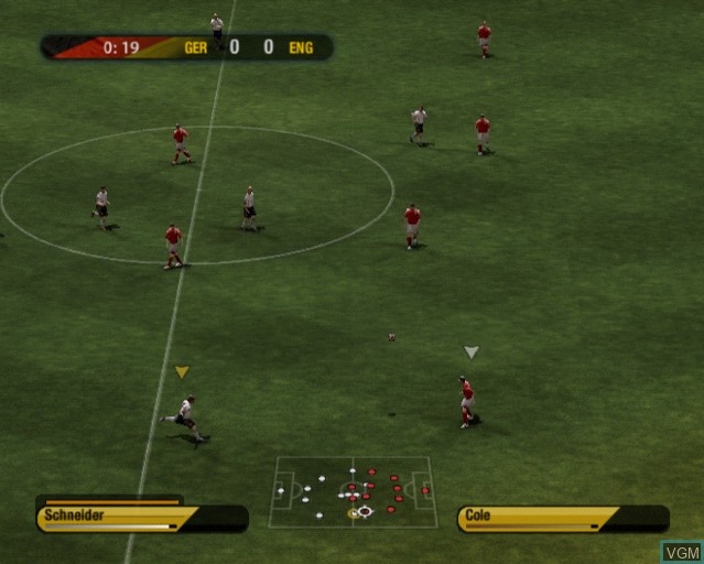 In-game screen of the game FIFA World Cup - Germany 2006 on Sony Playstation 2