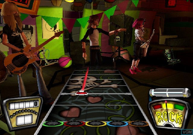 In-game screen of the game Guitar Hero - Rocks the 80s on Sony Playstation 2
