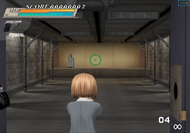 In-game screen of the game Gunslinger Girl Volume I on Sony Playstation 2