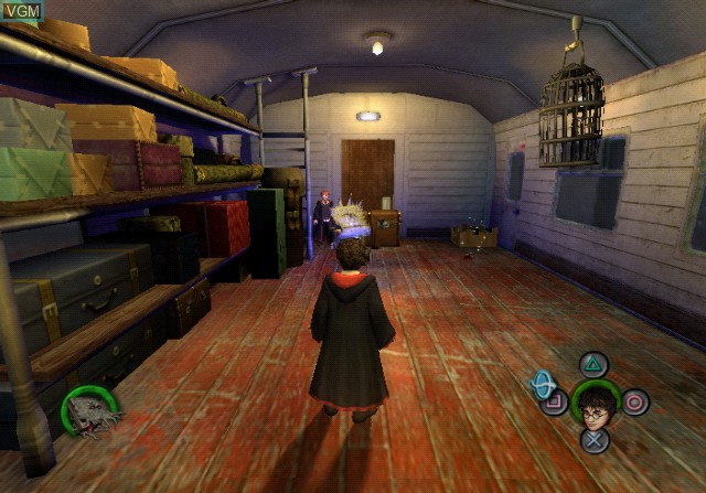 In-game screen of the game Harry Potter and the Prisoner of Azkaban on Sony Playstation 2