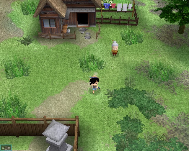 In-game screen of the game Harvest Fishing on Sony Playstation 2